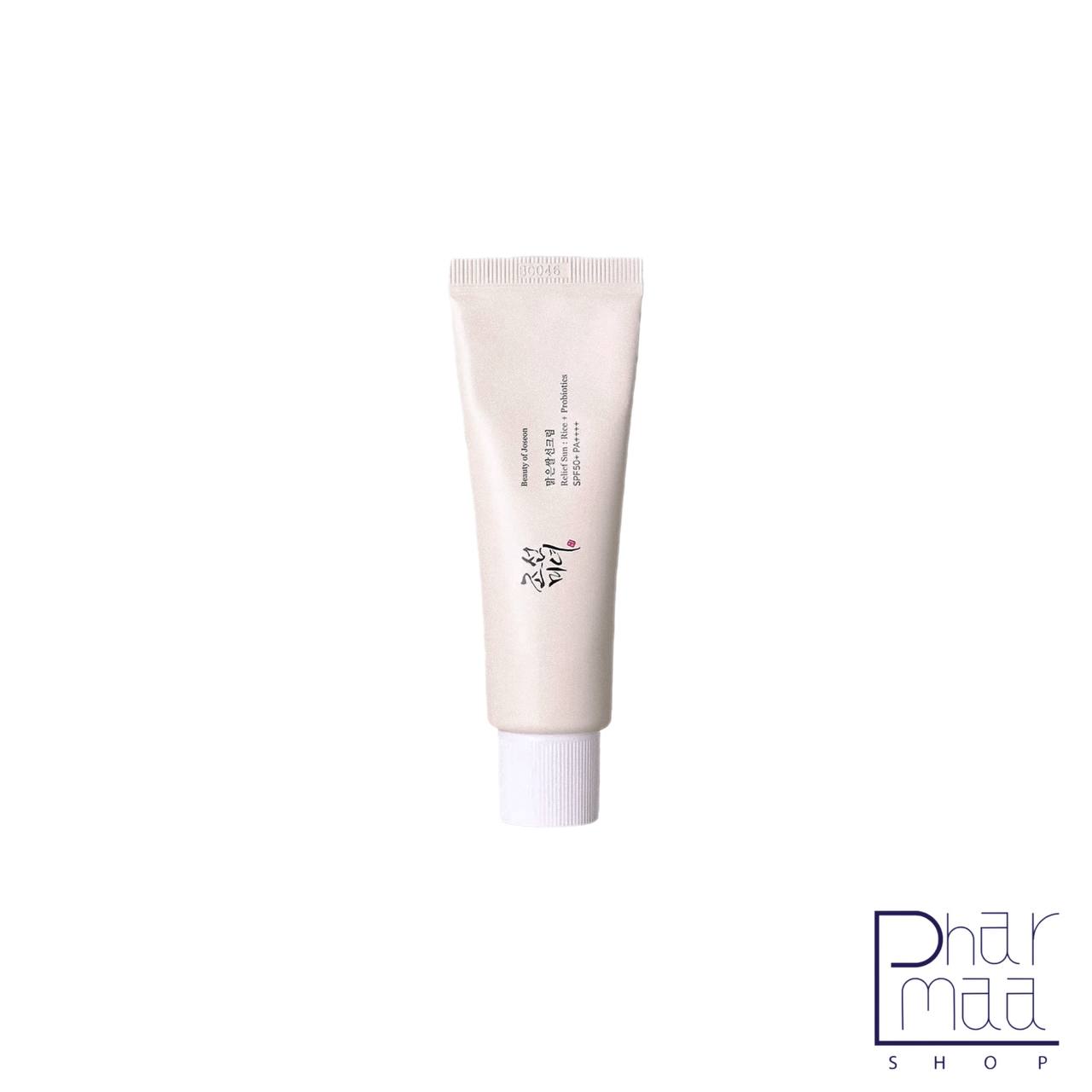 BEAUTY-OF-JOSEON-Relief-Sun-Rice-+-Probiotics-SPF50-+-PA++++ کرم ضد آفتاب ریلیف سان بیوتی آو جوسان 50 میل - Image 1