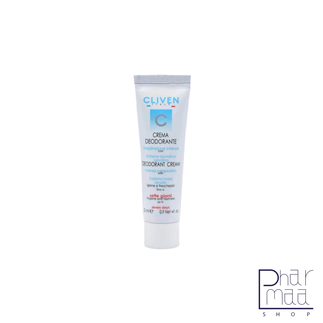 Cliven-7-Days-Deodorant-Cream-for-Intense-Perspiration-25 ml دئودورانت کرمی کلیون 25 میل - Image 1