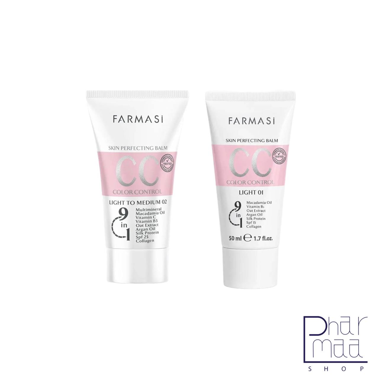 Farmasi-CC-Cream-Hydrating-Lightweight-Coverage-SPF 25-50ml سی سی کرم فارماسی 50 میل - Image 1