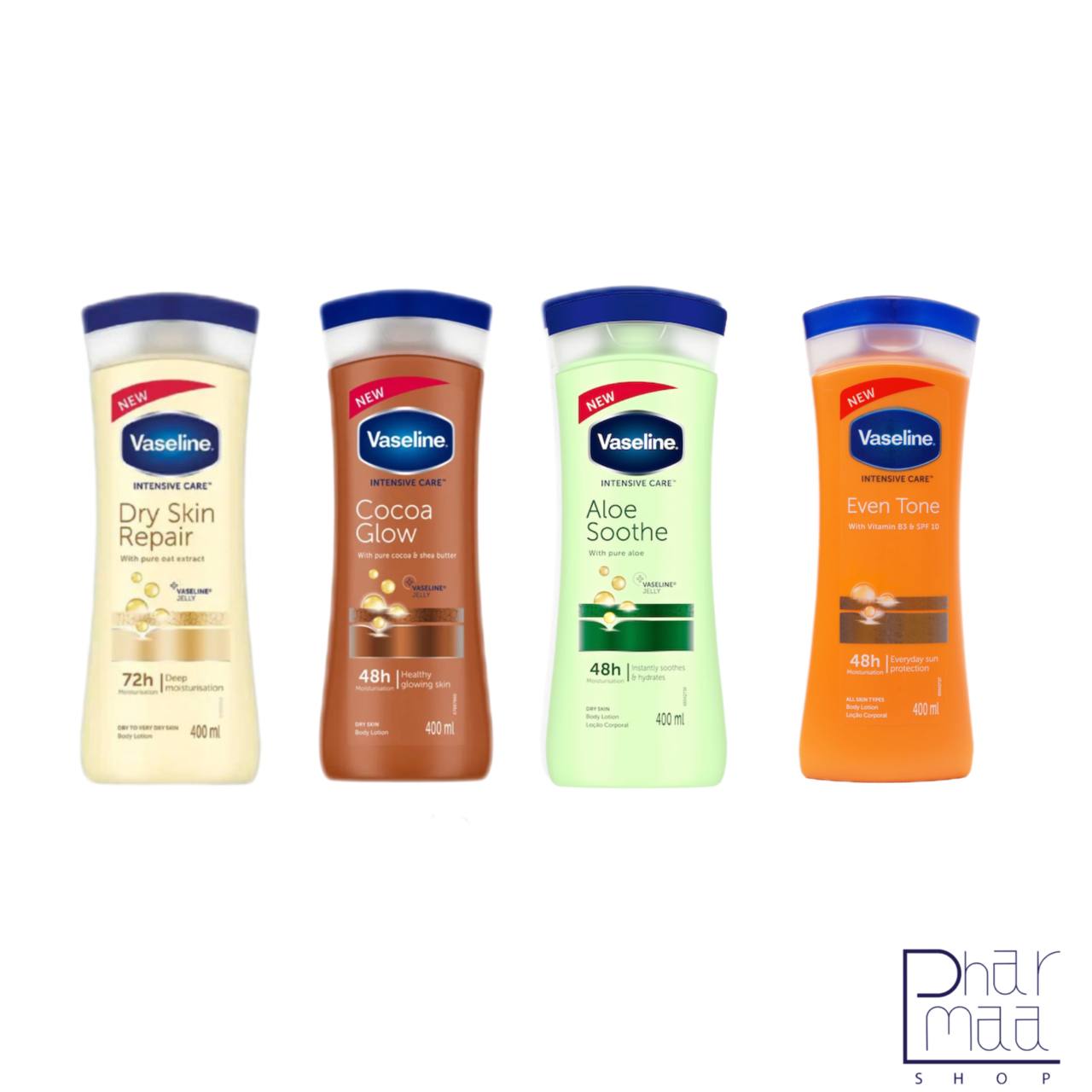 Vaseline- intensive- care- body-lotion-400ml لوسیون بدن وازلین - Image 1