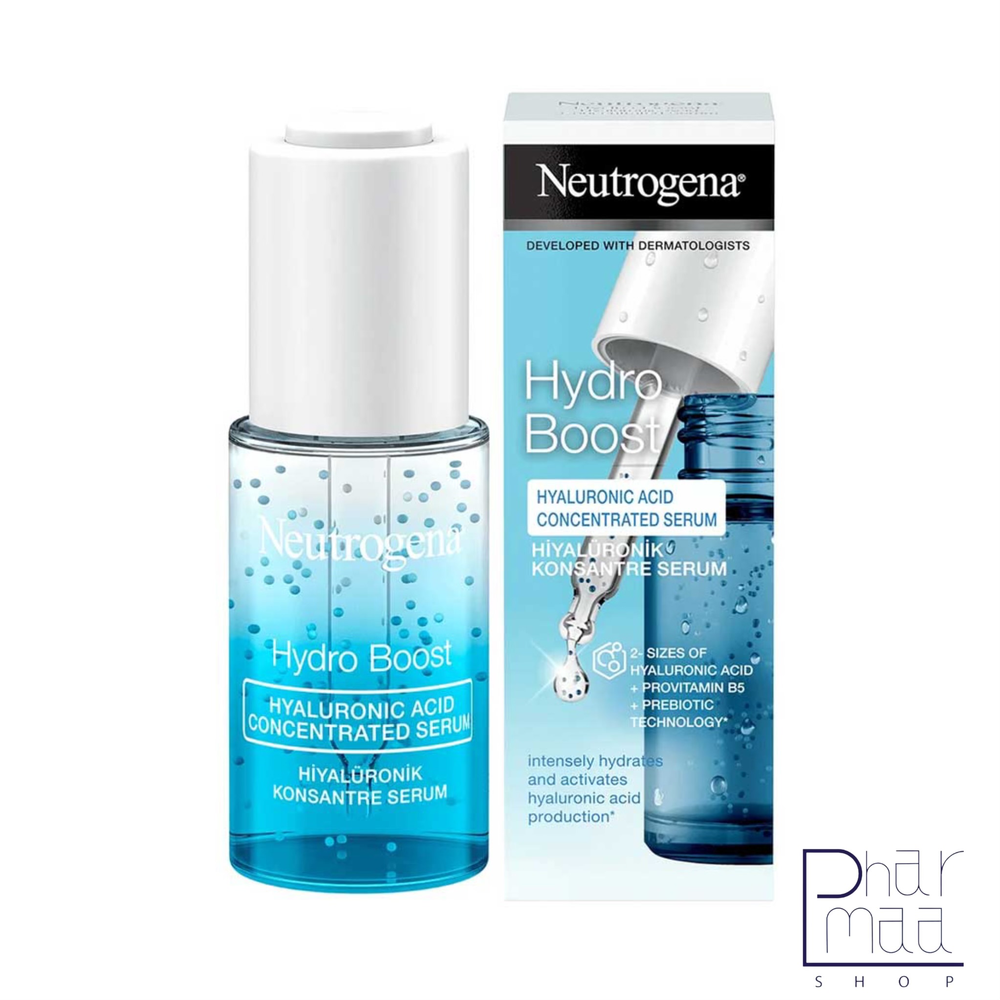 photo-output سرم آبرسان کنستانتره هیالورونیک اسید هیدروبوست نوتروژینا - Image 1