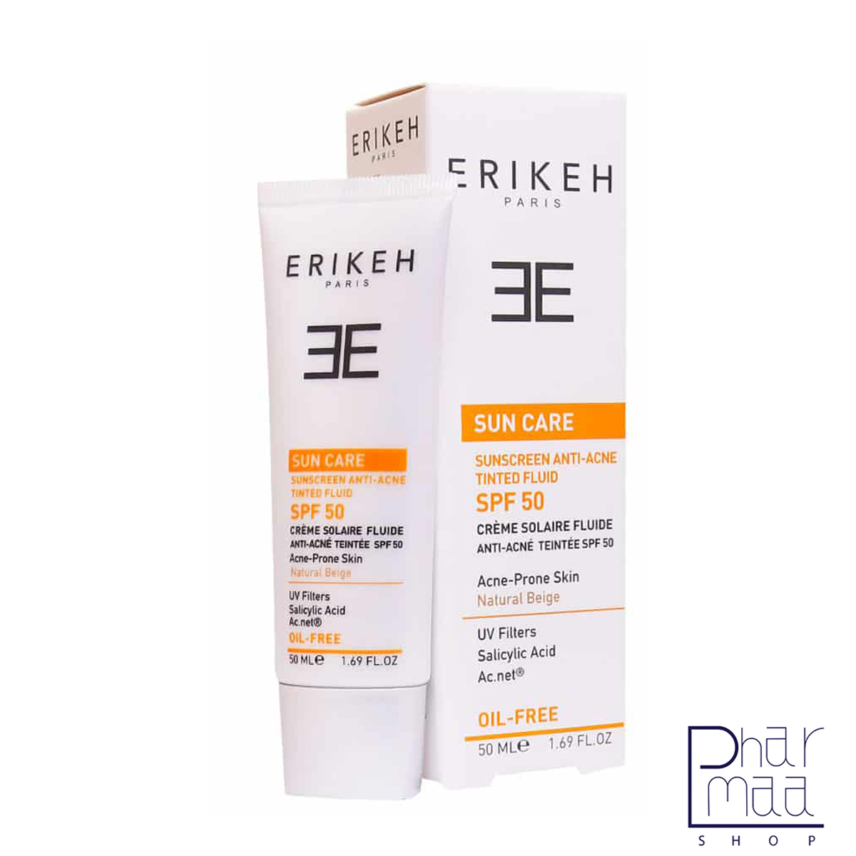 فلوئید ضد آفتاب مناسب پوست مستعد آکنه بژ طبیعی SPF 50 اریکه 50 میل فلوئید ضد آفتاب مناسب پوست مستعد آکنه بژ طبیعی SPF 50 اریکه 50 میل - Image 1