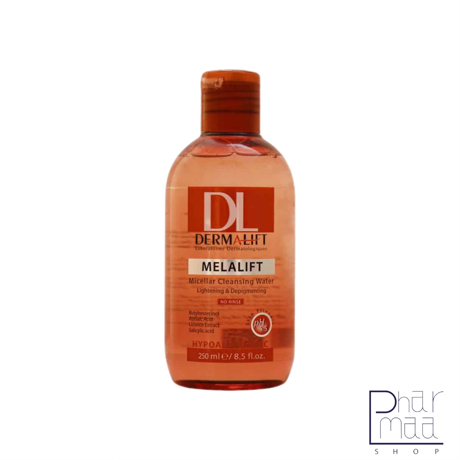 IMG_5245 محلول پاک کننده صورت روشن کننده پوست (ملالیفت) درمالیفت 250 میل - Image 1