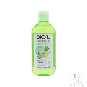 شامپو بدن مرطوب کننده مناسب برای انواع پوست حاوی عصاره لمون گرس بیول 400 میل