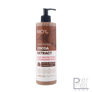 ماسک مو حاوی عصاره کاکائو مناسب موهای رنگ شده و آسیب دیده  (با آبکشی) بیول 500 میل