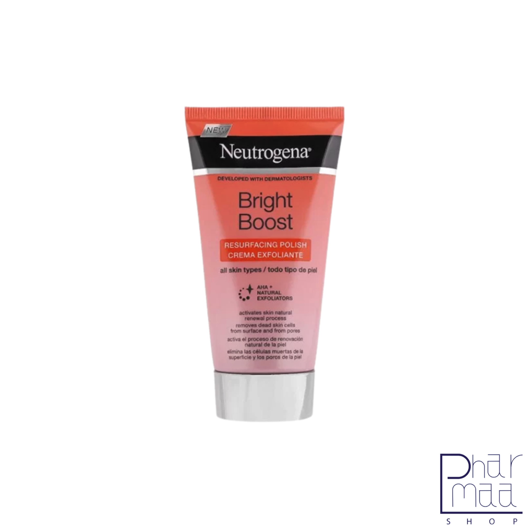 photo-output کرم لایه بردار پیلینگ و روشن کننده پوست برایت بوست نوتروژینا - Image 1