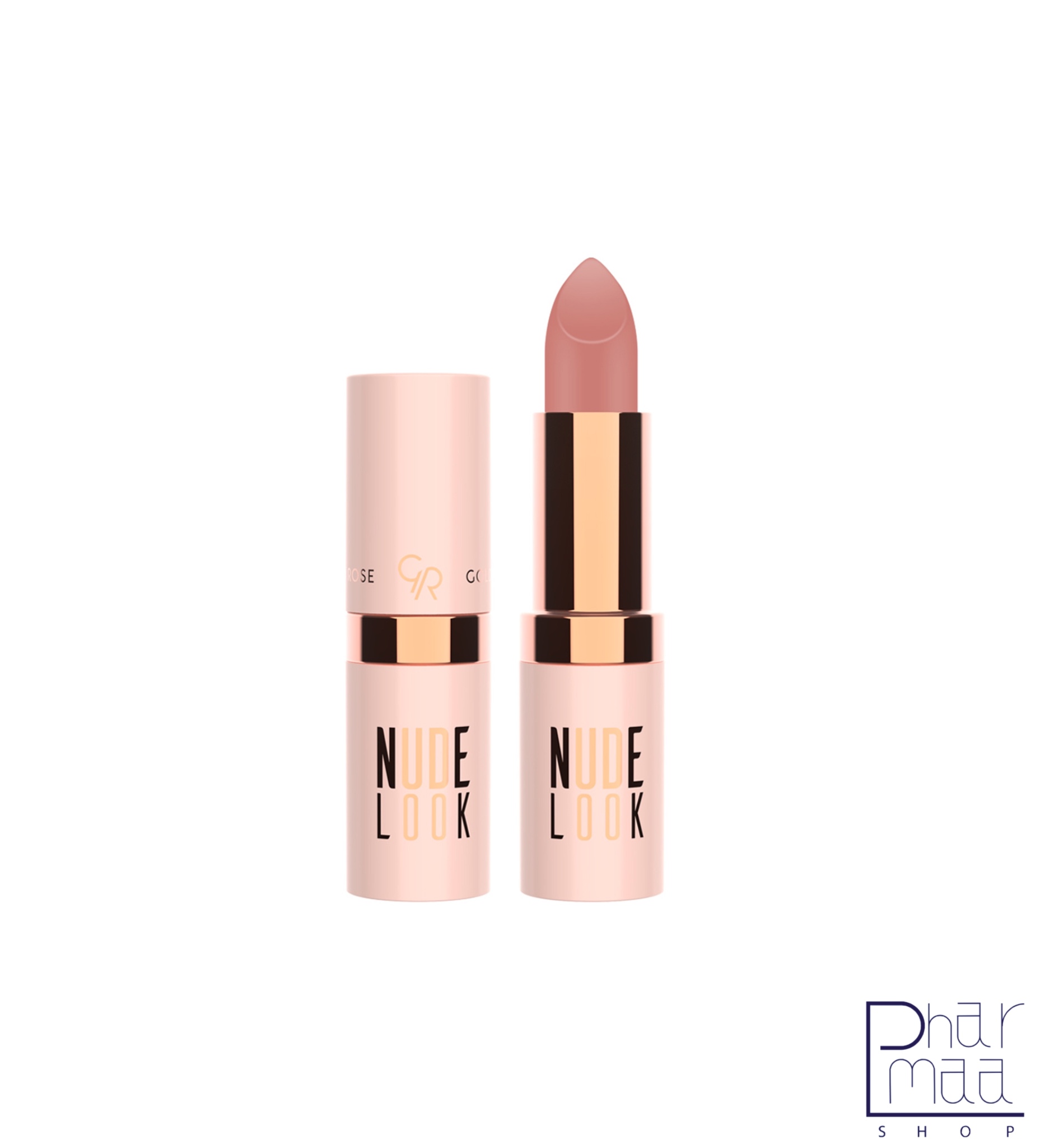 photo-output رژ لب جامد مات گلدن رز مدل nude look - Image 1