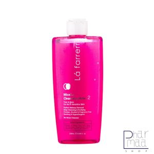 محلول پاک کننده آرایش مناسب آرایش چشم و صورت شماره 2 لافارر 250 میل