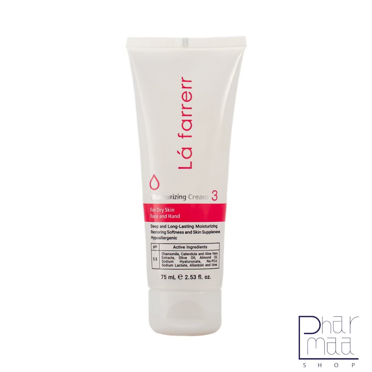 photo19479601518 کرم مرطوب کننده صورت و دست مناسب پوست خشک شماره 3 لافارر 75 میل - Image 1