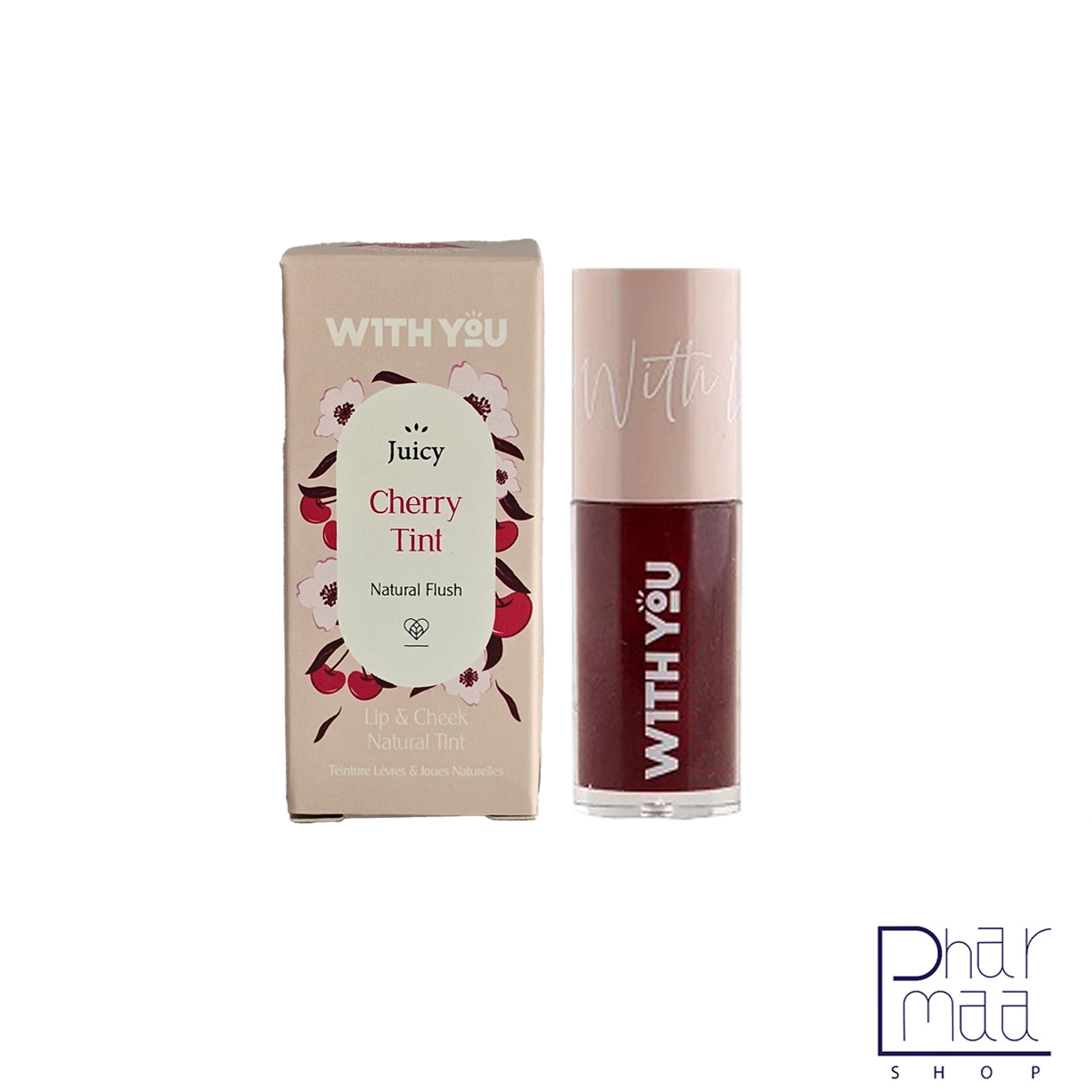 تینت مایع رنگی لب و گونه J2 گیلاس ویت یو 8 میل تینت مایع رنگی لب و گونه J2 گیلاس ویت یو 8 میل - Image 1