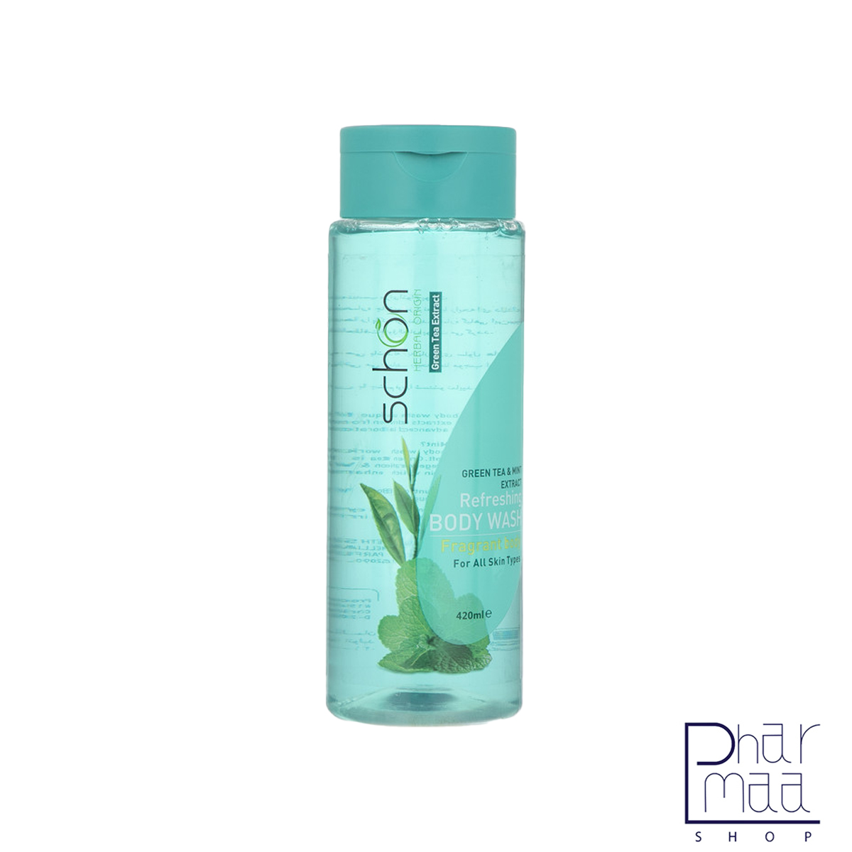 شامپو بدن چای سبز ونعنا 420 میل شون شامپو بدن چای سبز ونعنا شون 420 میل - Image 1