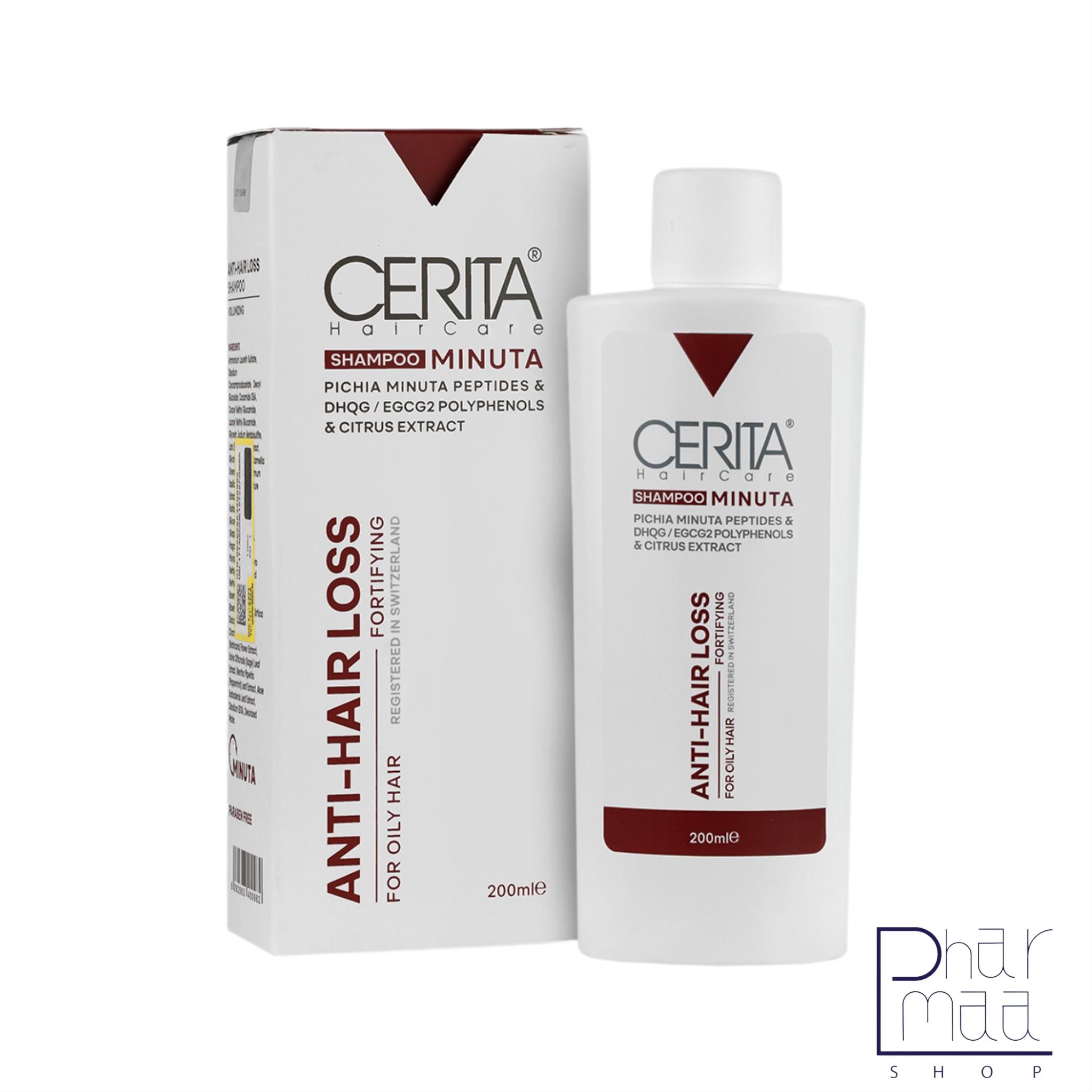 شامپو ضد ریزش (مینوتا) مناسب موی چرب سریتا 200 میل شامپو ضد ریزش (مینوتا) مناسب موی چرب سریتا 200 میل - Image 1
