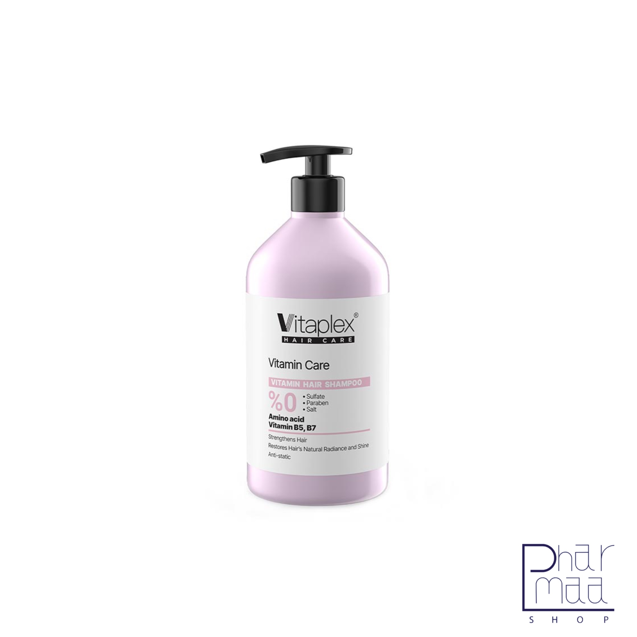 IMG_6767 شامپو فاقد سولفات مناسب موهای خشک و نرمال ویتاپلکس 500 میلی لیتر - Image 1