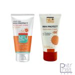 کرم ضدآفتاب spf50 مکس پروتکت مناسب پوست نرمال و خشک نئودرم 50 ميل