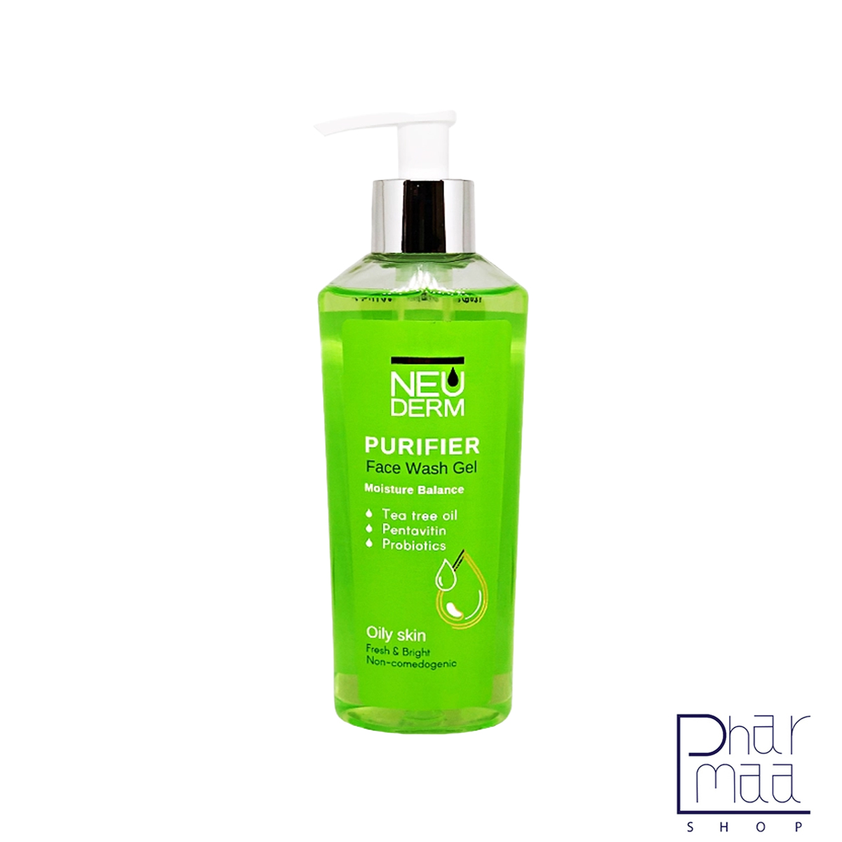 ژل شستشو صورت پوست نرمال و خشک نئودرم 200 ميل ژل شستشوی صورت پیوریفایر مناسب پوست های چرب نئودرم 200 میل - Image 1