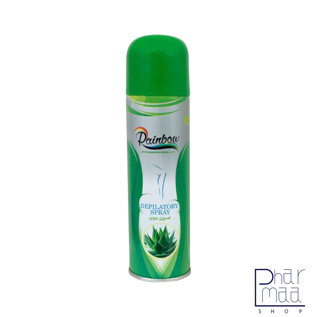 رینبو سبز اسپری موبر بدن آلوئه ورا رینبو 200 میل - Image 1