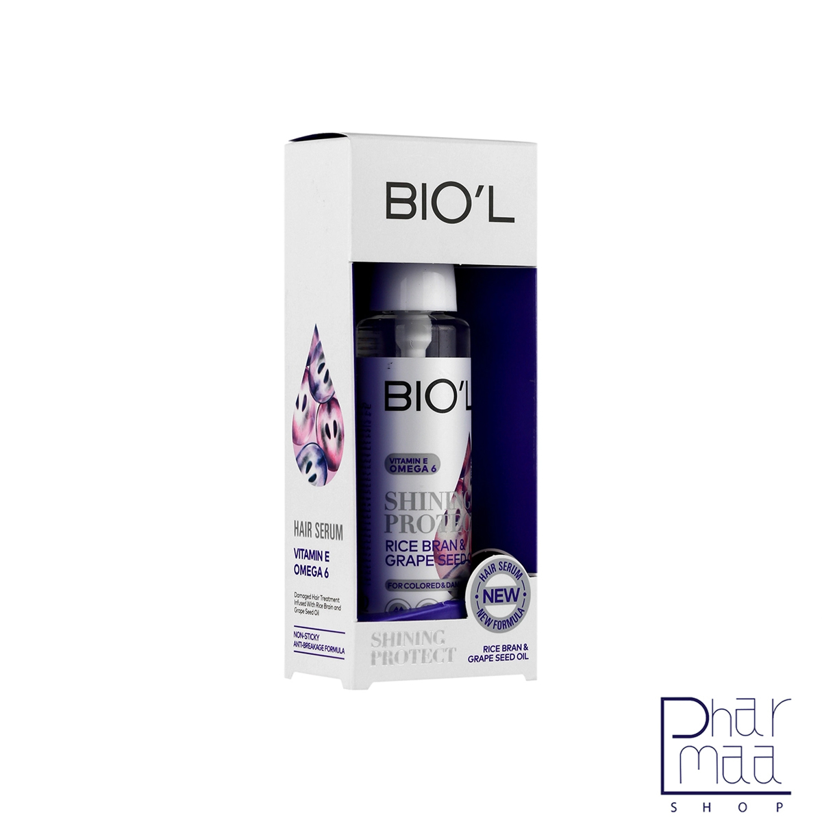 سرم احیا کننده مو مخصوص موهای رنگ شده و آسیب دیده حاوی روغن سبوس برنج و هسته انگور بیول 80 میل سرم احیا کننده مو مخصوص موهای رنگ شده و آسیب دیده حاوی روغن سبوس برنج و هسته انگور بیول 80 میل - Image 1