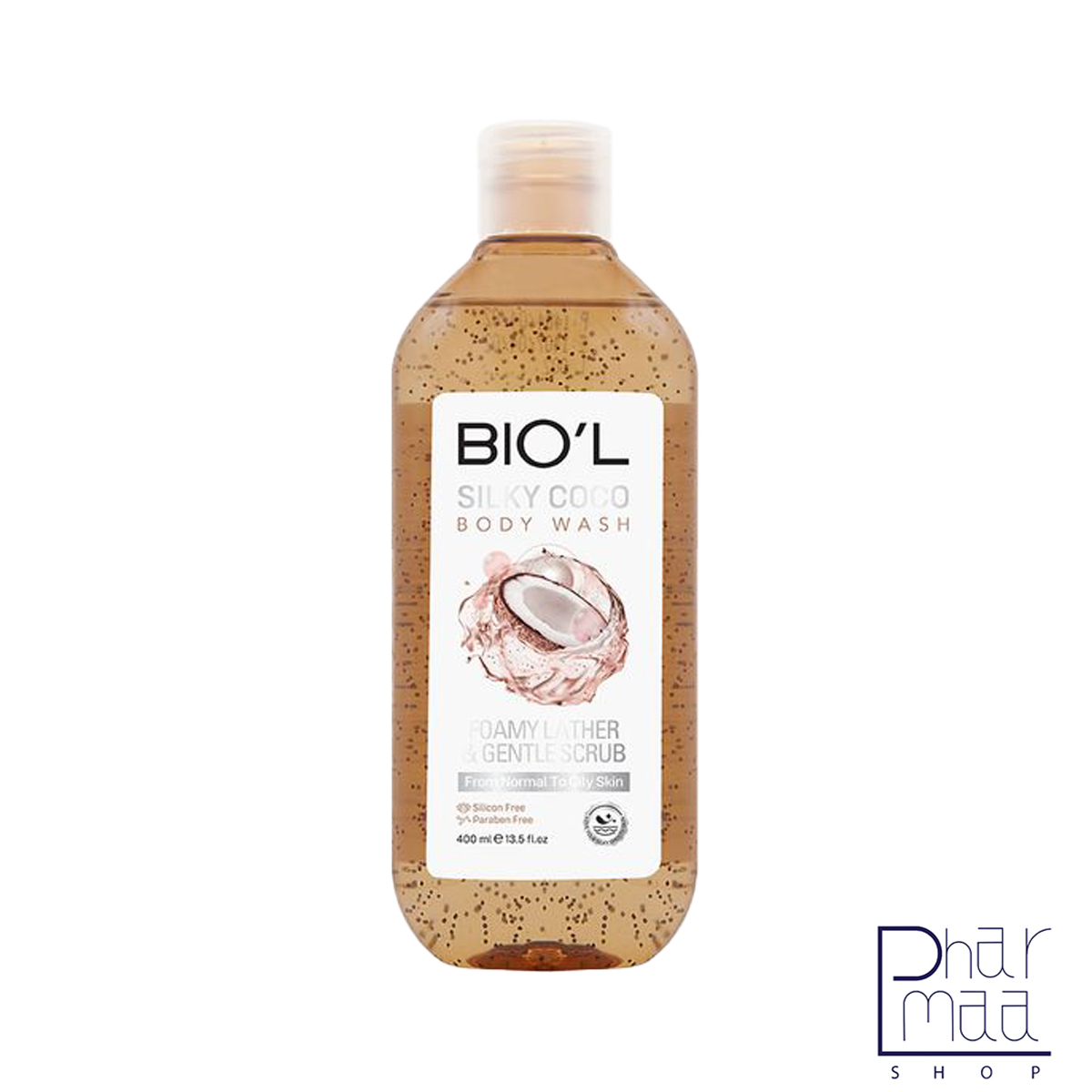 شامپو بدن ژلی سیلکی کوکو حاوی اسکراب مناسب پوست های نرمال تا چرب بیول 400 میل شامپو بدن ژلی سیلکی کوکو حاوی اسکراب مناسب پوست های نرمال تا چرب بیول 400 میل - Image 1