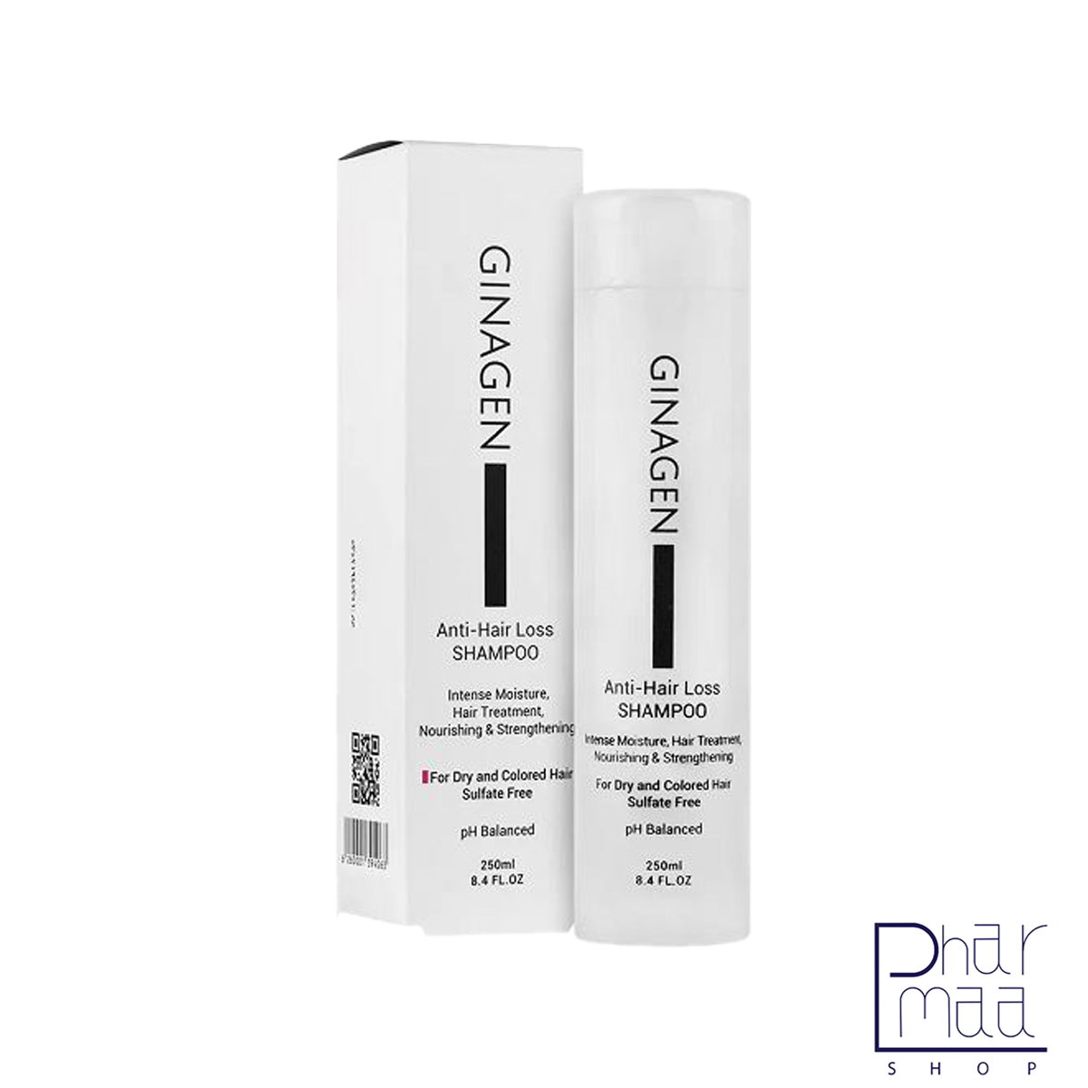 شامپو ضدریزش مو موهای خشک و رنگ شده ژیناژن 250 میل شامپو ضدریزش مو موهای خشک و رنگ شده ژیناژن 250 میل - Image 1