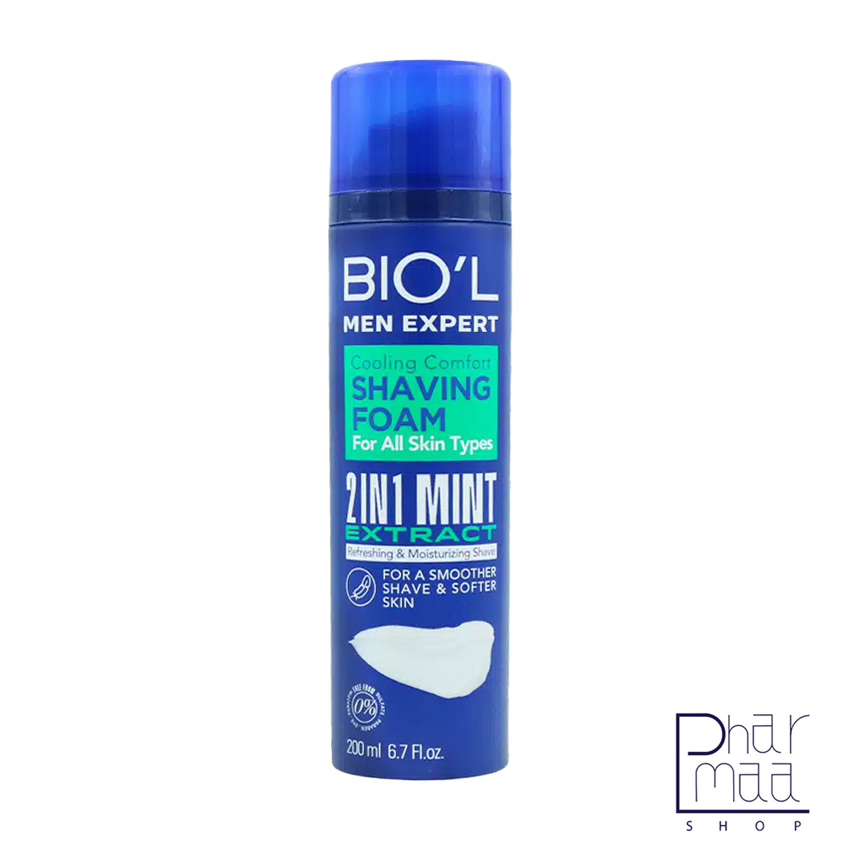 فوم اصلاح آقایان 2 در1حاوی عصاره نعنا مخصوص پوست های نرمال بیول 200 میل فوم اصلاح آقایان 2 در1حاوی عصاره نعنا مخصوص پوست های نرمال بیول 200 میل - Image 1