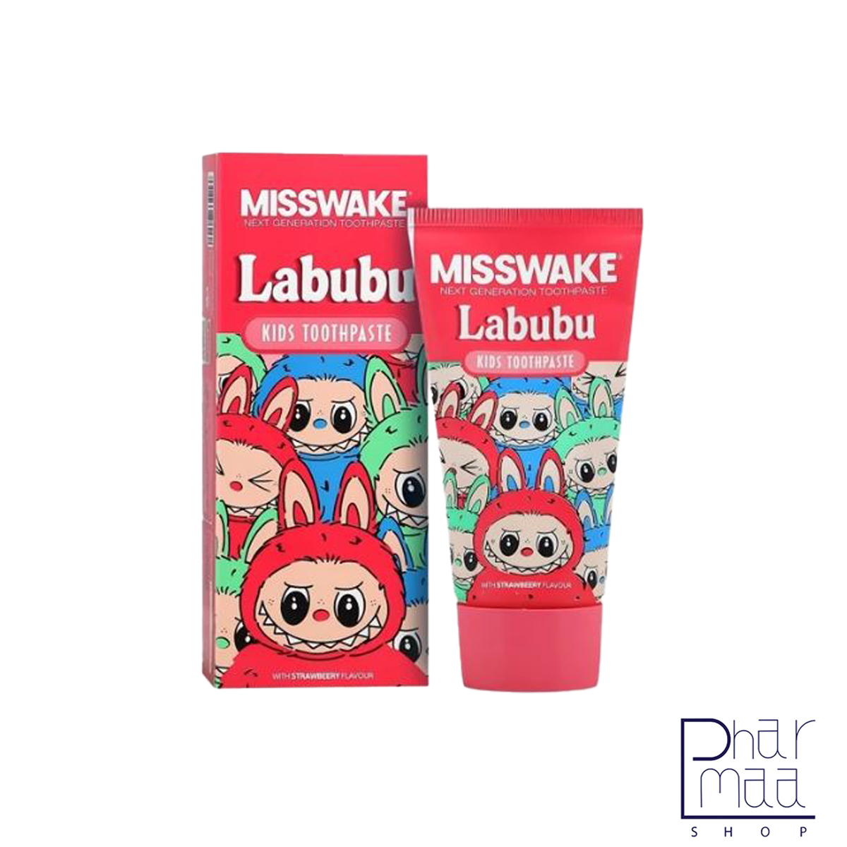 لبوبو قرمز خمیر دندان ژله ای کودک لبوبو قرمز با طعم توت فرنگی میسویک 50 میل - Image 1