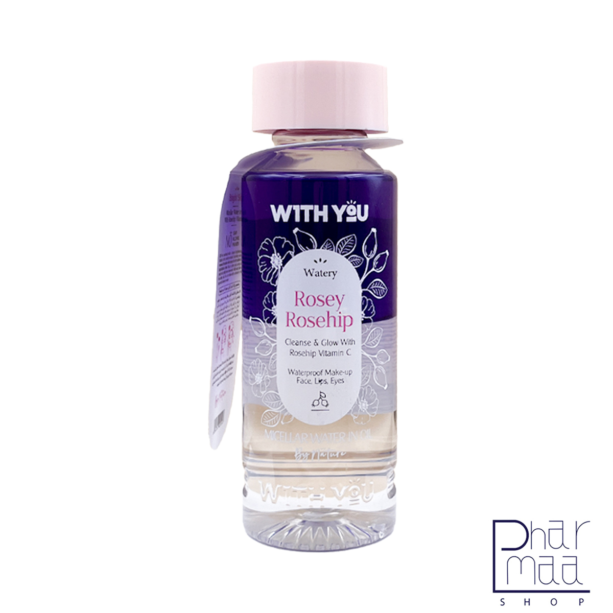 محلول پاک کننده آرایش صورت،لب و چشم دو فاز Rosey Rosehip ویت یو 200 میل محلول پاک کننده آرایش صورت،لب و چشم دو فاز Rosey Rosehip ویت یو 200 میل - Image 1