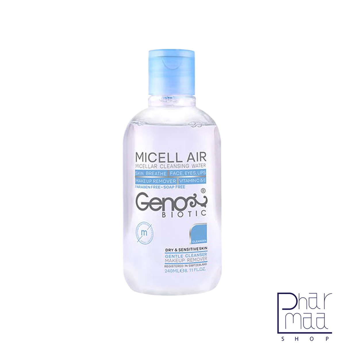 محلول پاک کننده آرایش مناسب پوست خشک و حساس ژنوبایوتیک 240 میل محلول پاک کننده آرایش مناسب پوست خشک و حساس ژنوبایوتیک 240 میل - Image 1