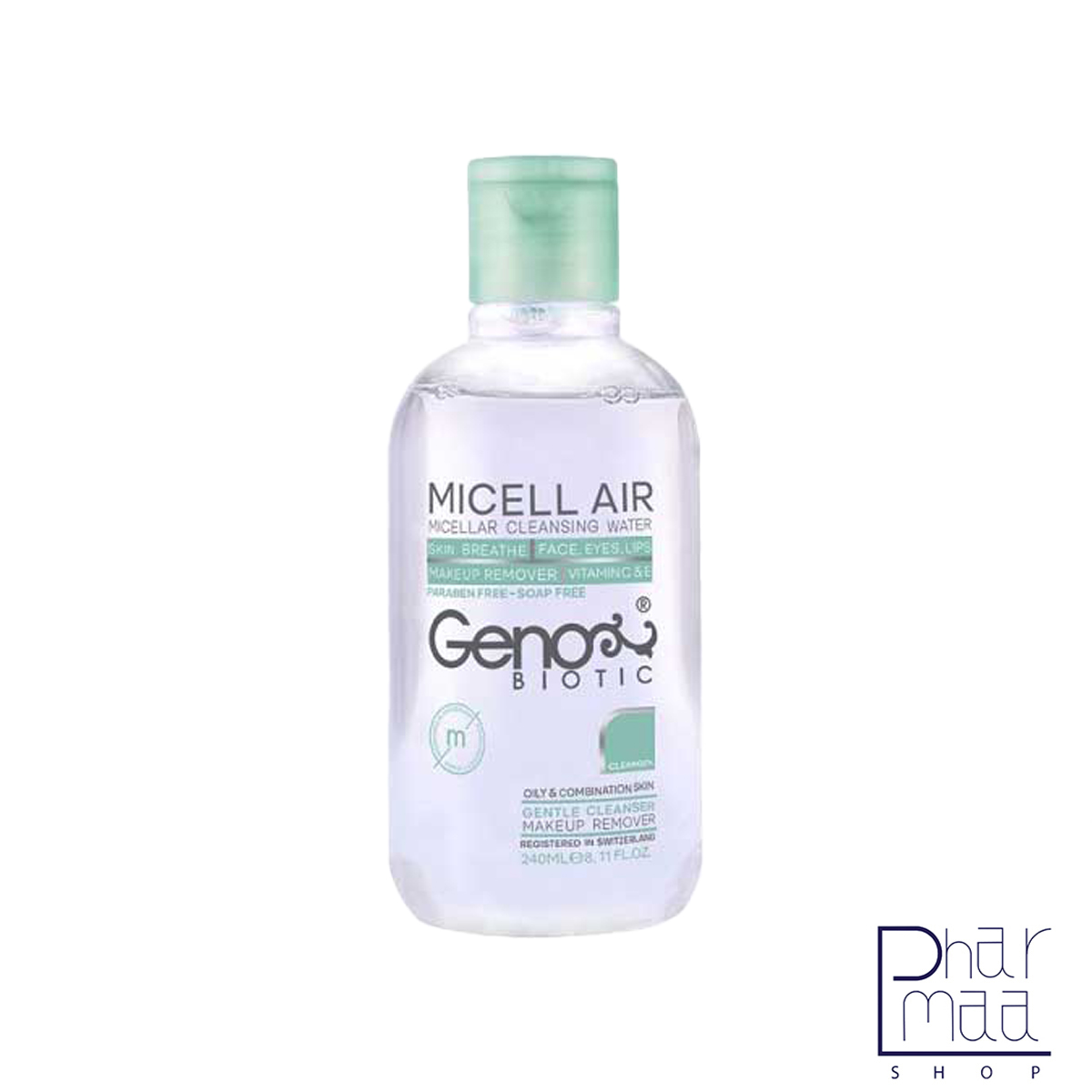 محلول پاک کننده آرایش مناسب پوست چرب و مختلط ژنوبایوتیک 240 میل محلول پاک کننده آرایش مناسب پوست چرب و مختلط ژنوبایوتیک 240 میل - Image 1