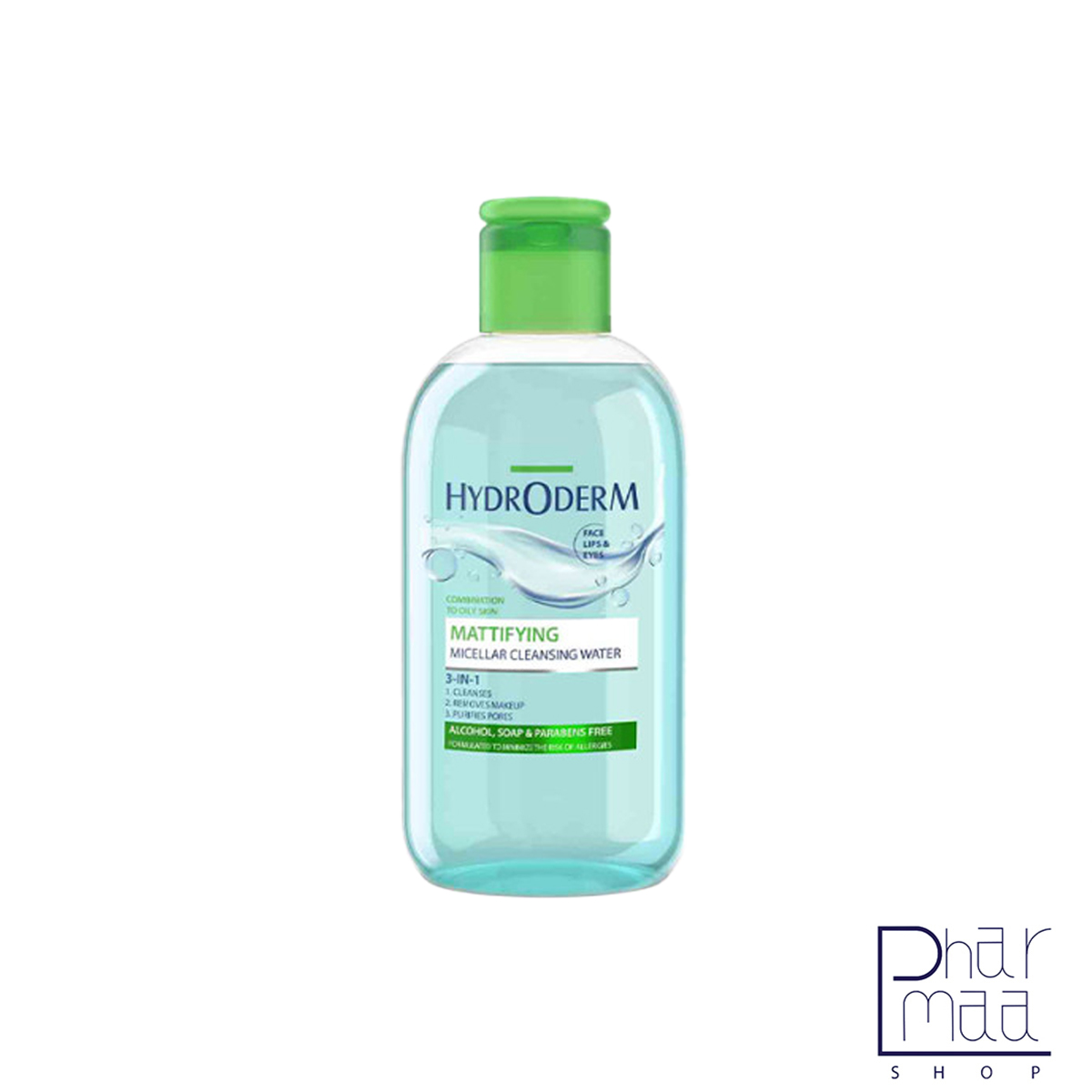 پاک کننده(میسلار)3در1 چشم،لب و صورت مناسب پوست های چرب و جوشدار هیدرودرم 250 میل میسلارواتر چشم،لب و صورت مناسب پوست های چرب و جوشدار هیدرودرم 250 میل - Image 1