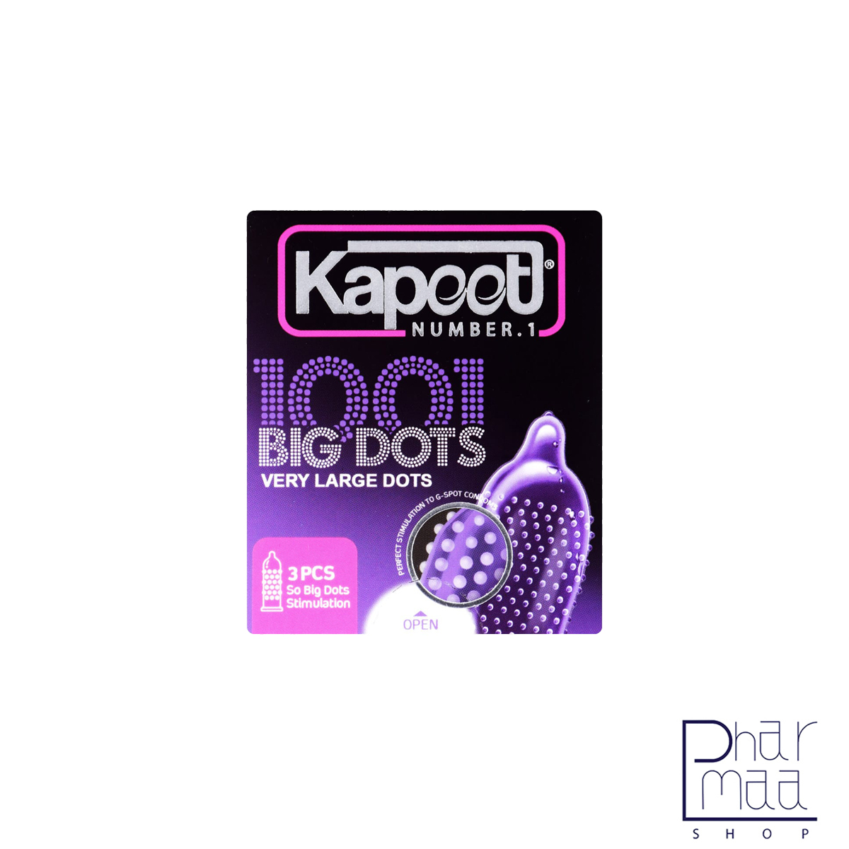 کاندوم 1001 بیگ داتس کاپوت 3 عددی کاندوم 1001 بیگ داتس کاپوت 3 عددی - Image 1