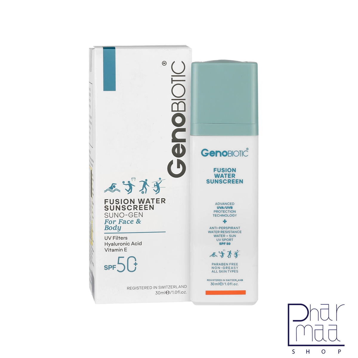 کرم ضد آفتاب فیوژن واتر ژنوبایوتیک 30 میل کرم ضد آفتاب فیوژن واتر ژنوبایوتیک 30 میل - Image 1