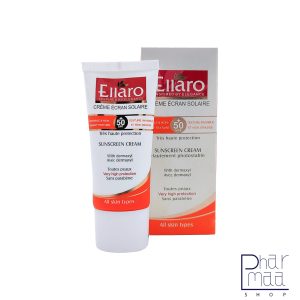 کرم ضد آفتاب مناسب انواع پوست بی رنگ SPF50 الارو 50 میل