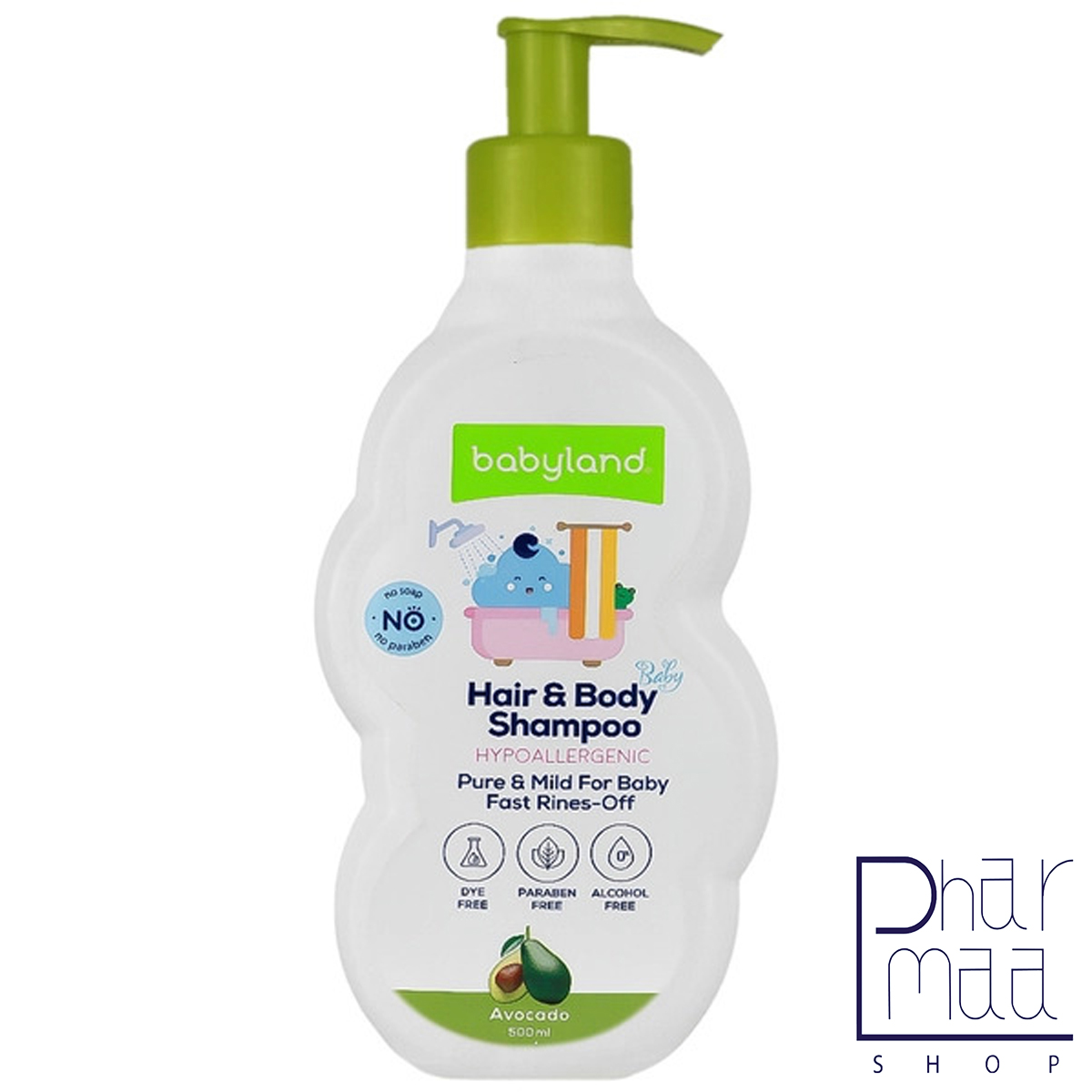 شامپو-سر-و-بدن-کودک-حاوی-عصاره-آووکادو-بی-بی-لند-آووکادو-500-میل شامپو سر و بدن کودک حاوی عصاره آووکادو بی بی لند آووکادو 500 میل - Image 1