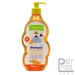 شامپو پروتئینه موی سر کودک حاوی عصاره جوانه گندم بی بی لند 500 میل