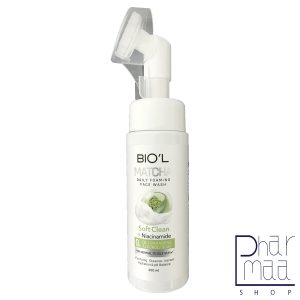 فوم شستشوی صورت عصاره ماچا و نیاسینامید پوست های معمولی تا چرب بیول 200 میل