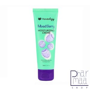 کرم آبرسان دست و صورت جیبی بارایحه میکس بری انواع پوست هندولوژی 50 میل