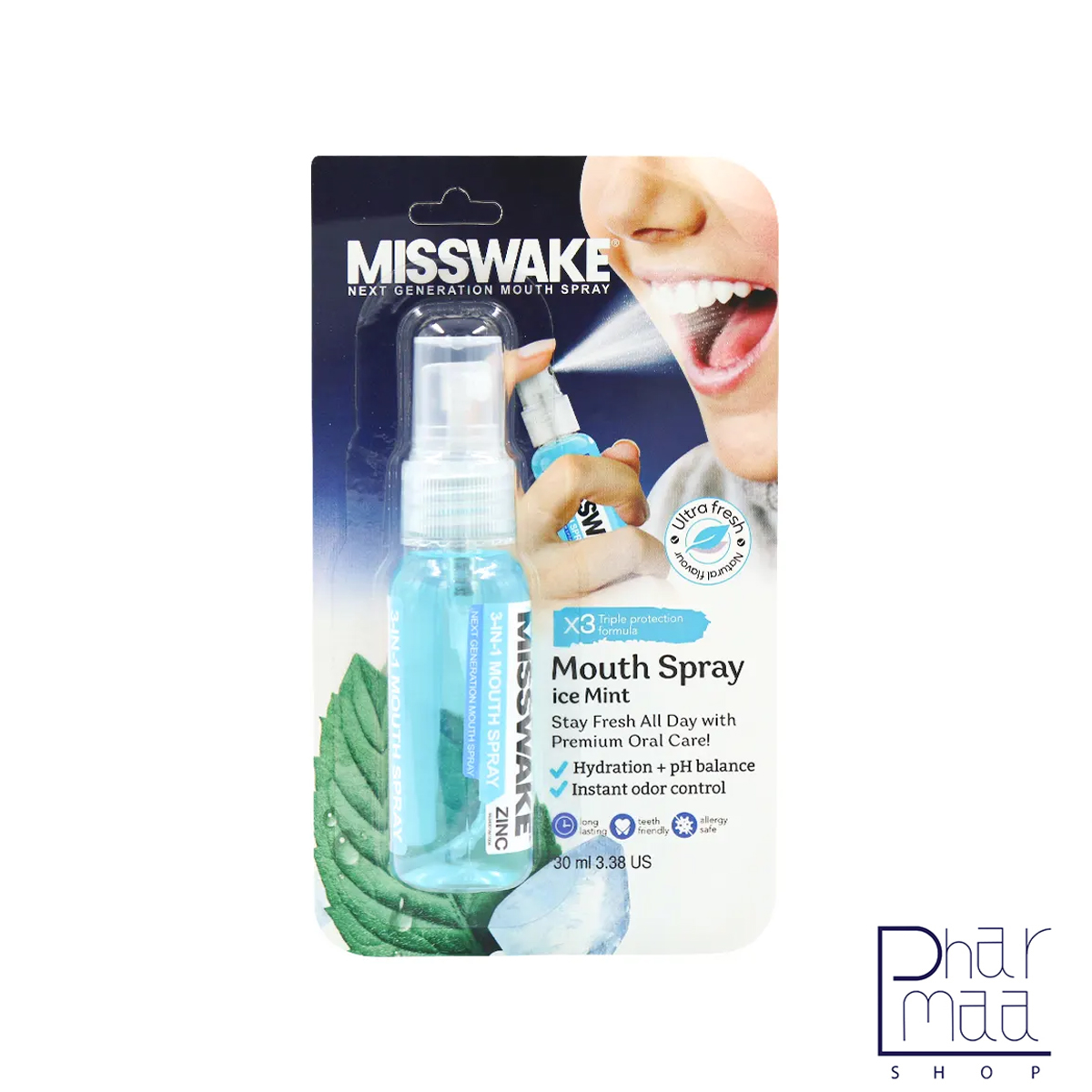 اسپری خوشبوکننده دهان با رایحه نعنا یخی میسویک 30 میل اسپری خوشبوکننده دهان با رایحه نعنا یخی میسویک 30 میل - Image 1
