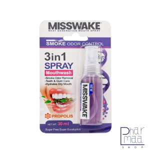 دهانشویه خوشبو کننده حاوی عصاره پروپولیس با طعم اکالیپتوس میسویک 30 میل