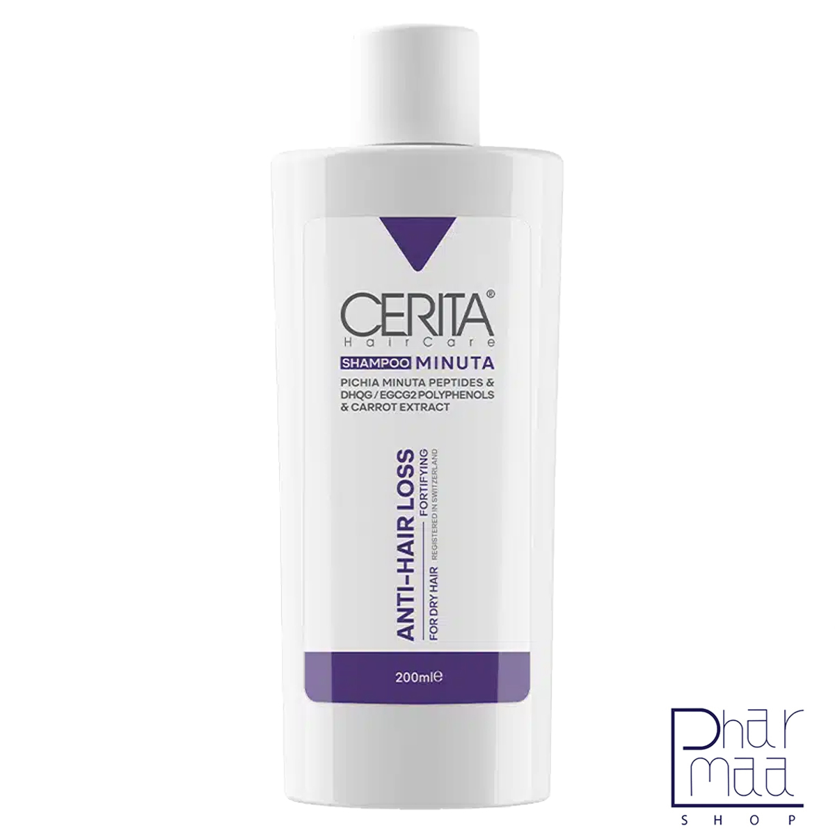 سریتا-خشک-ضد-ریزش شامپو ضد ریزش (مینوتا) مناسب موی خشک سریتا 200 میل - Image 1