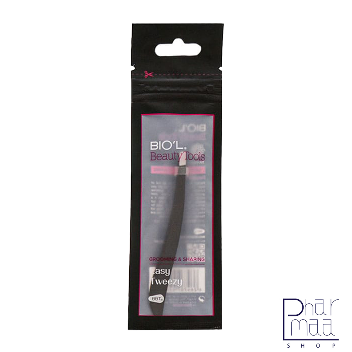 طراحی-کلاسیک-مشکی موچین طراحی کلاسیک سه بعدی مشکی مات بیوتی تولز بیول - Image 1