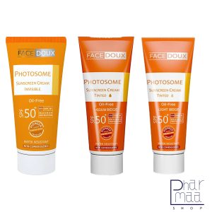 کرم ضد آفتاب SPF 50 پوست های چرب (فوتوزوم) فیس دوکس 40 میل