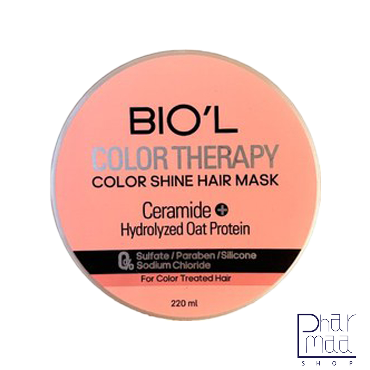 کالر-تراپی ماسک ترمیم کننده کالر تراپی حاوی سرامیدو و پروتئین جو دوسر موهای رنگ شده بیول 220 میل - Image 1