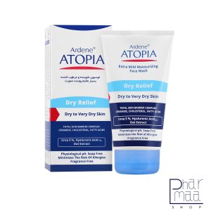 لوسیون شوینده و مرطوب کننده بسیار ملایم صورت پوست خشک آتوپیا آردن 150 میل