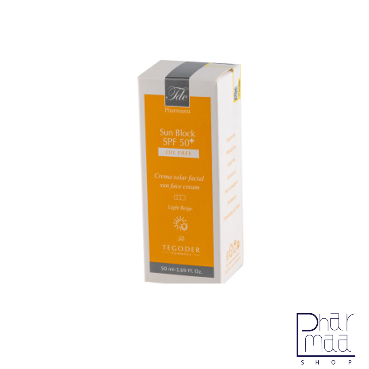25 کرم ضد افتاب بژ روشن مناسب پوست های چرب SPF50 تگودر 50 میلی لیتر - Image 1