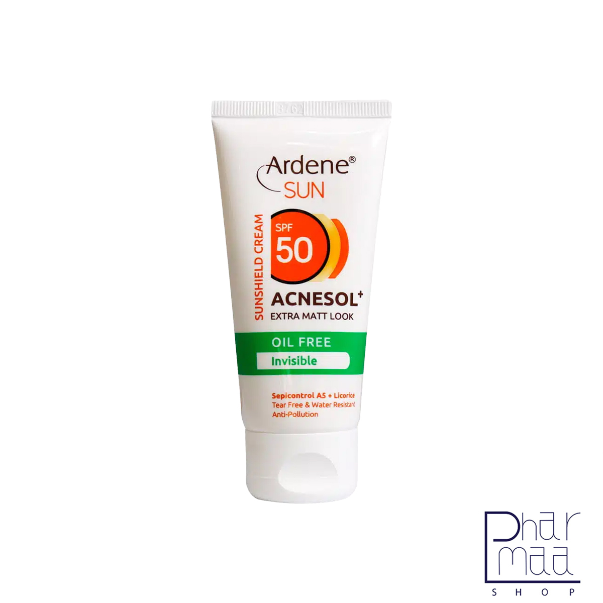 سفید کرم ضد آفتاب acnesol plus فاقد چربی بدون رنگ مات کننده SPF50 آردن 50میل - Image 1
