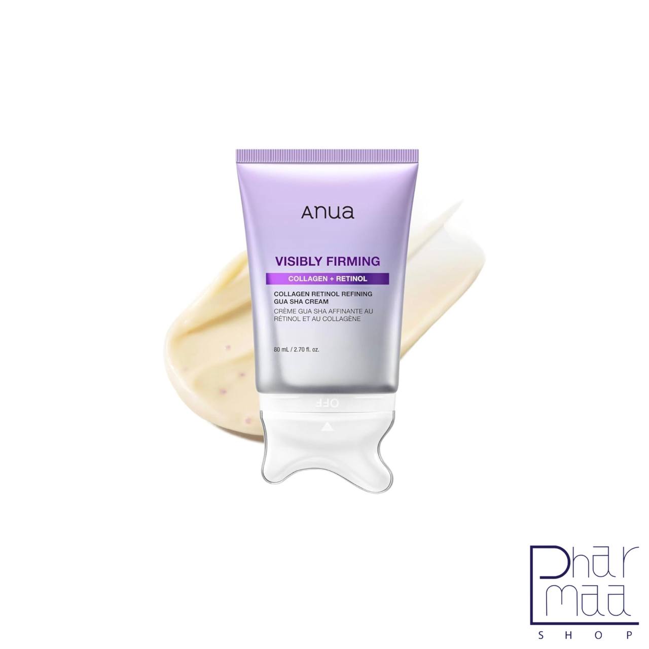 ANUA-Collagen-Retinol-Refining-Gua-Sha-Cream-80ml گواشا کرم ضدچروک و لیفت آنوا ۸۰ میل - Image 1