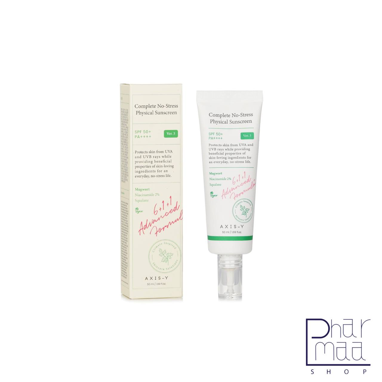 Axis-y-complete-no-stres-physical-sunscreen-50mil کرم ضدآفتاب فیزیکی اکسیس وای 50 میل - Image 1