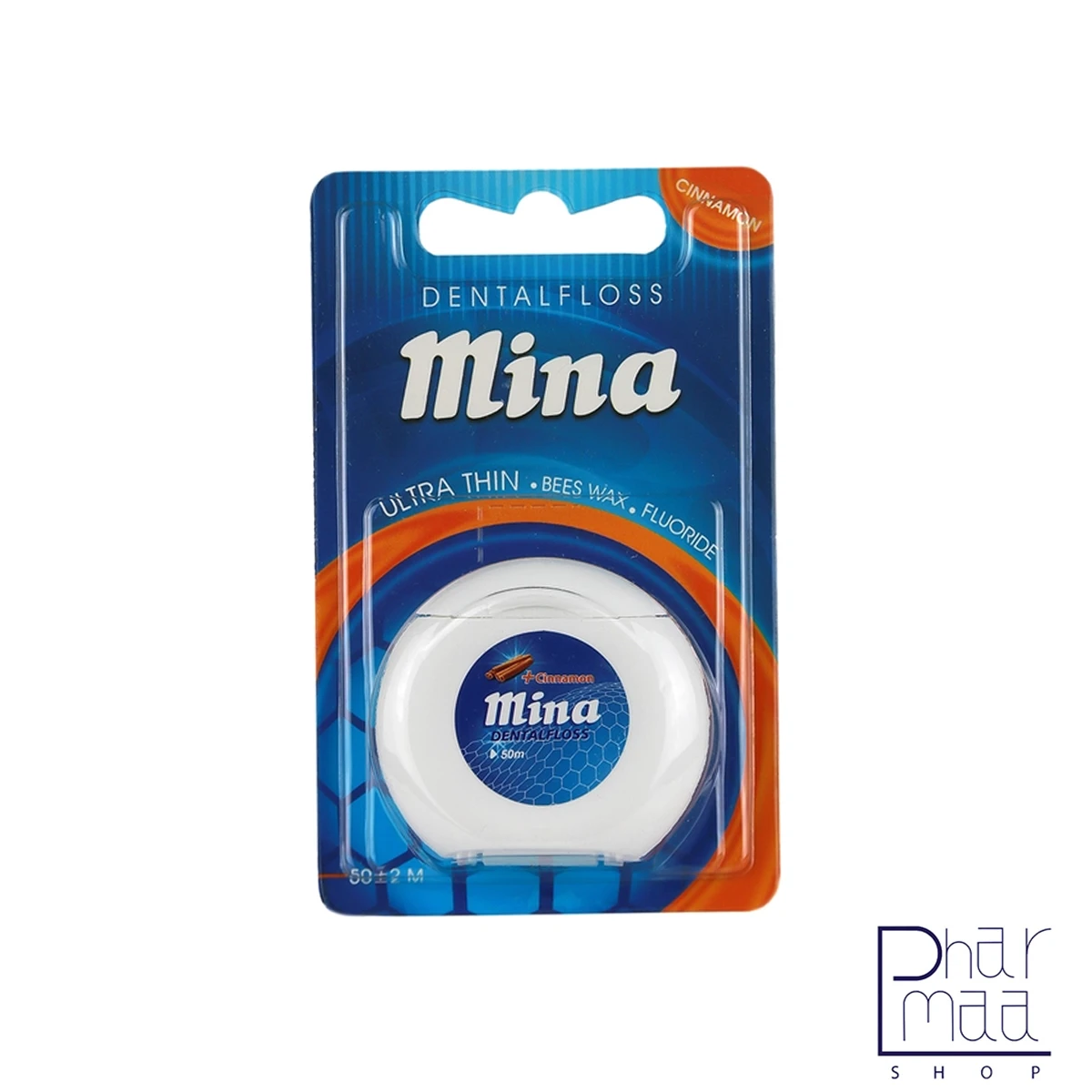 Ultra Thin Cinnamon Dental Floss نخ دندان فوق نازک دارچین مینا ( گرد ) - Image 1