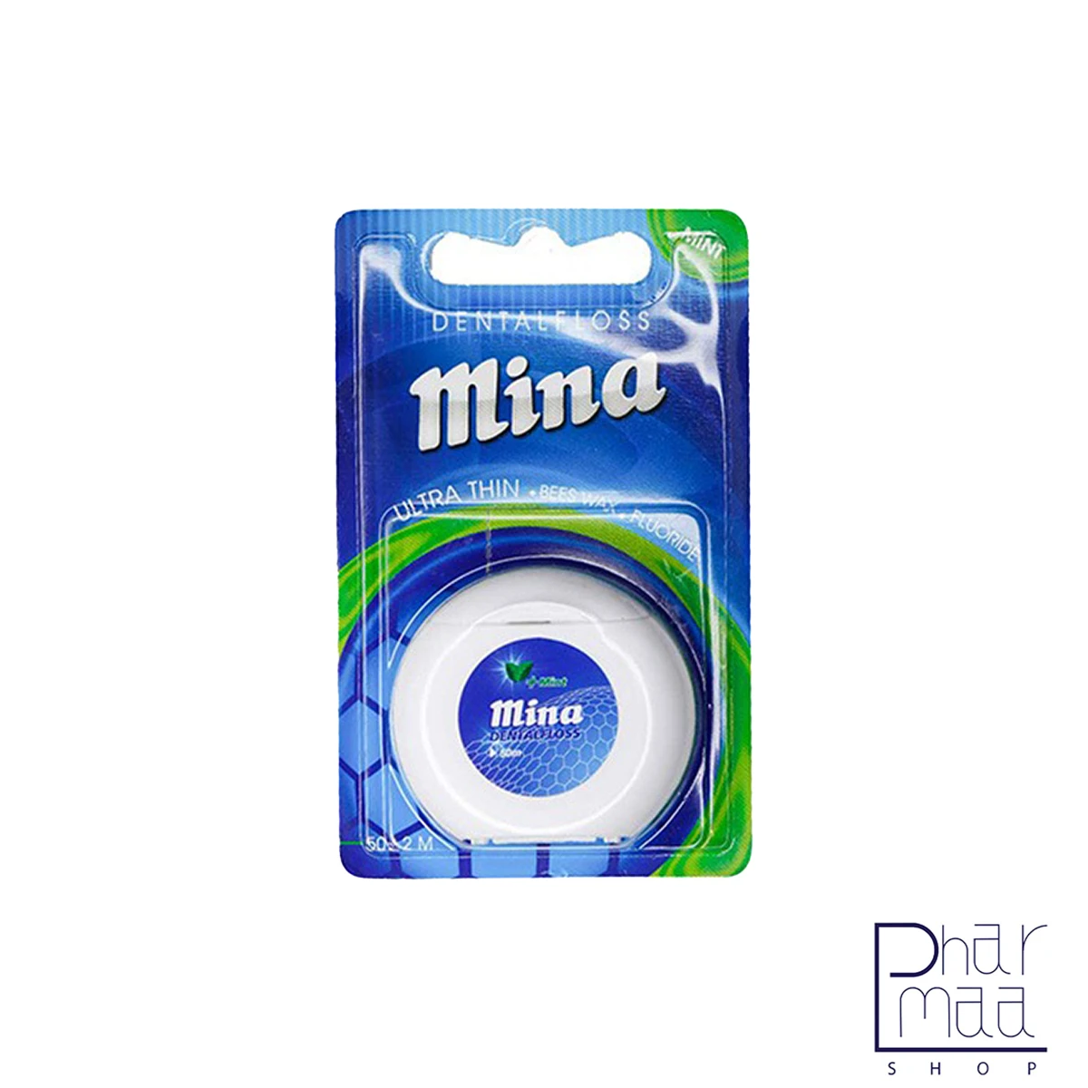 Ultra Thin Mint Dental Flosss نخ دندان فوق نازک نعناع مینا ( گرد ) - Image 1