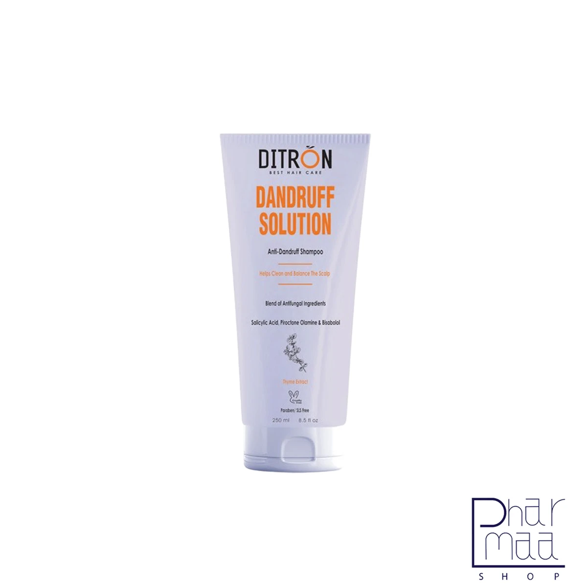 dandruff solution شامپو مو ضد شوره دیترون 250 میل - Image 1
